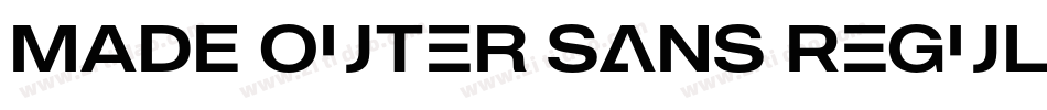 MADE Outer Sans Regular PERSONAL USE字体转换